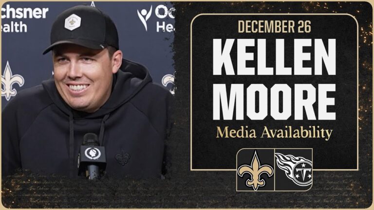 Kellen Moore on injuries, Titans RBs Saints vs. Titans Week 17