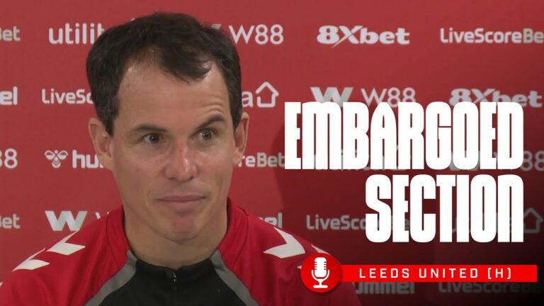 Leeds United Press Conference The Embargoed Section