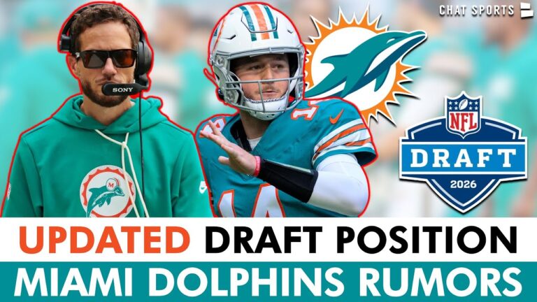 UPDATED Miami Dolphins NFL Draft Order Dolphins Rumors After NFL Week 16 Loss