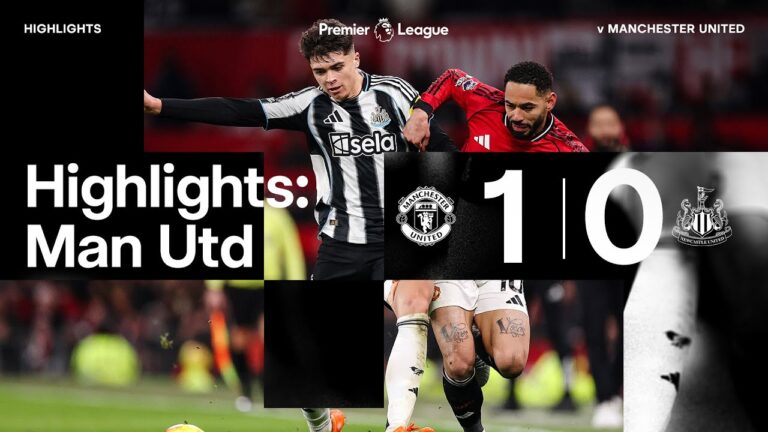Manchester United 1 Newcastle United 0 Premier League Highlights