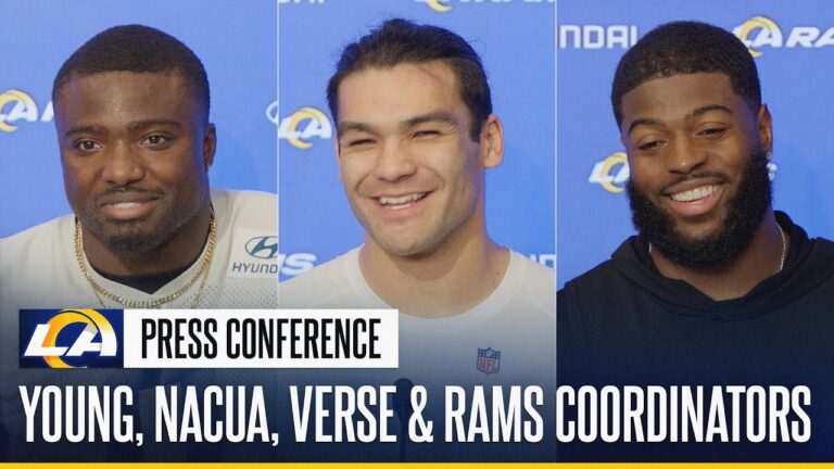 Byron Young, Puka Nacua & Jared Verse On Making The Pro Bowl Rams Coordinators On Week 17 Prep