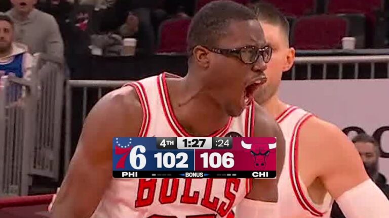 Fina 5:25 WILD ENDING Bulls vs 76ers December 26, 2025