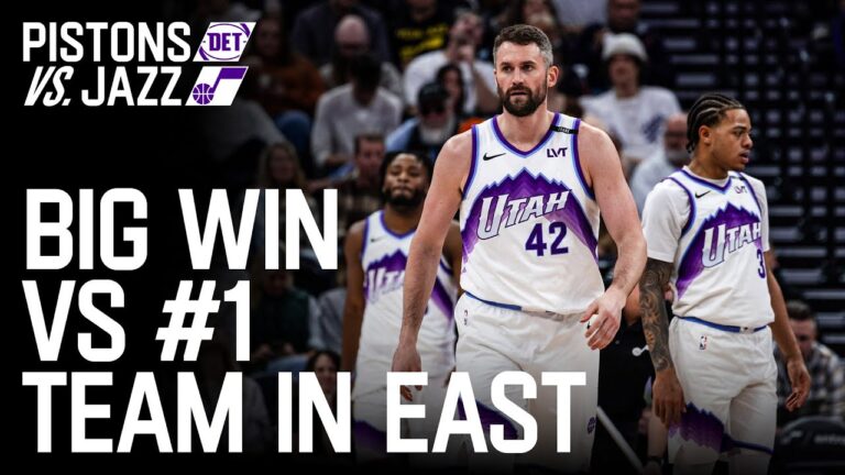 BIG PLAYS in WIN over PISTONS UTAH JAZZ