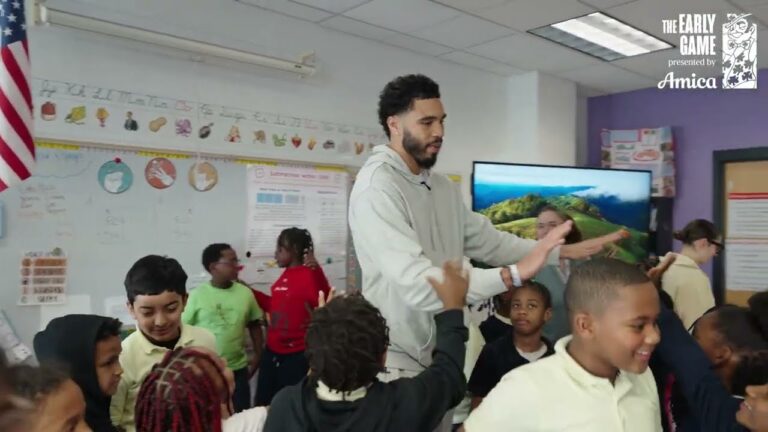 Jayson Tatum is visiting Boston classrooms to preach the importance of education The Early Game