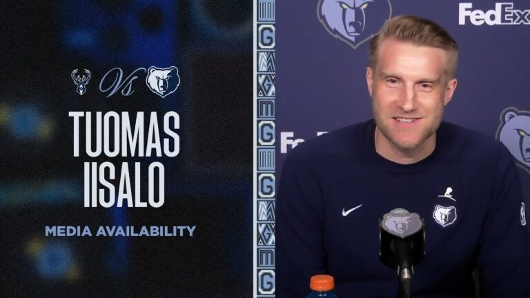Tuomas Iisalo Press Conference Grizzlies vs. Bucks