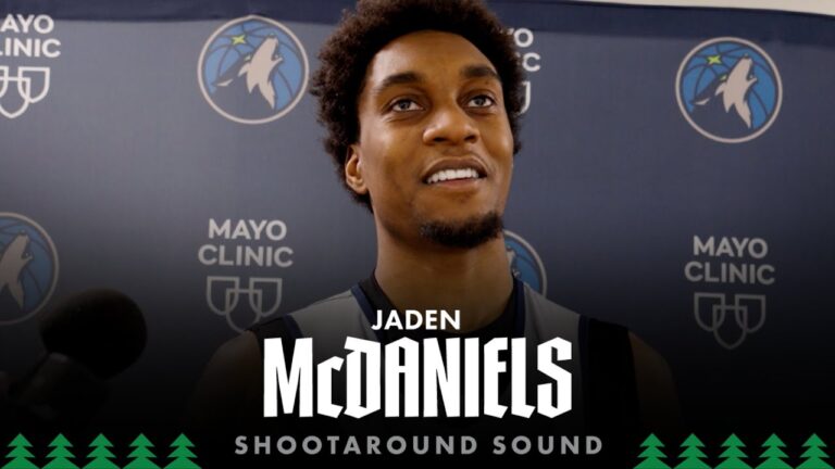 We Just Trust Each Other Like That. Jaden McDaniels Shootaround Sound 12.27.25