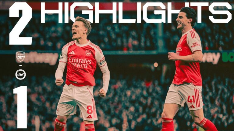 ODEGAARD STUNNER & OWN GOAL SECURE ALL THREE POINTS HIGHLIGHTS Arsenal vs Brighton (2-1) PL