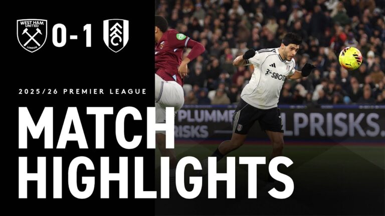 HIGHLIGHTS West Ham 0-1 Fulham Raúl Jiménez&39s strikes late once again