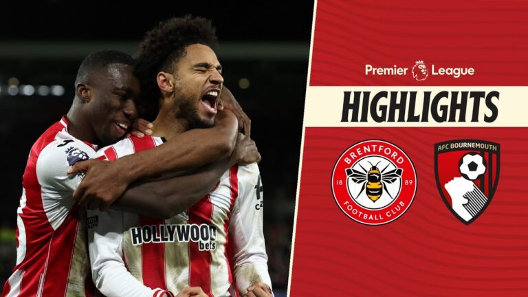 Kevin Schade scores perfect HAT-TRICK Brentford 4-1 Bournemouth Premier League Highlights