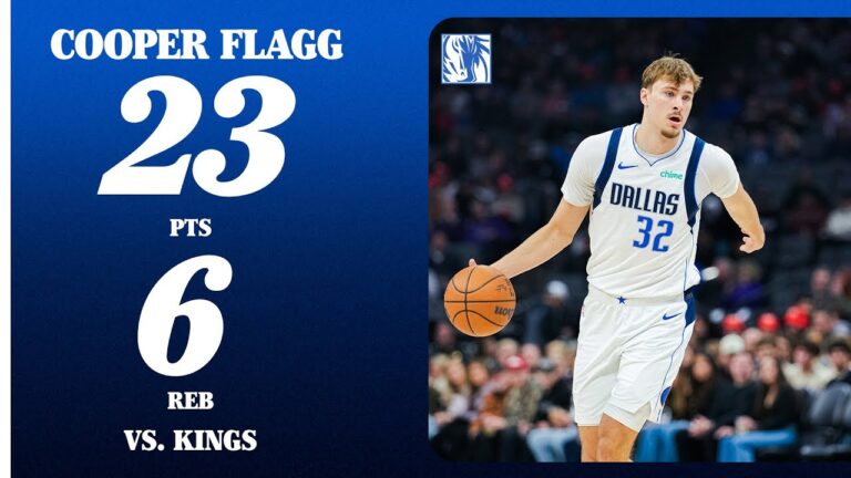 Cooper Flagg (23 PTS 6 REB) at Sacramento Kings December 27, 2025