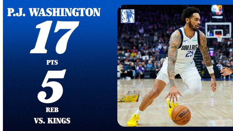 P.J. Washington (17 PTS 5 REB) at Sacramento Kings December 27, 2025