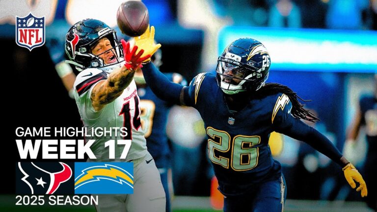Houston Texans vs Los Angeles Chargers Game Highlights 2025 NFL Season Week 17