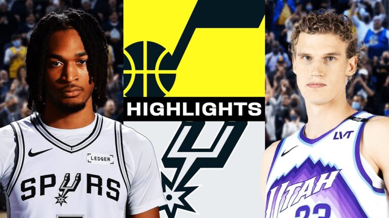 San Antonio Spurs Best Plays vs Utah Jazz