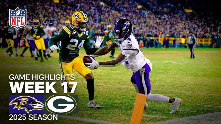 Baltimore Ravens vs Green Bay Packers Game Highlights 2025 NFL Season Week 17