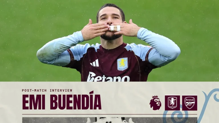 Scoring last minute, with the Holte End is Fantastic POST MATCH Emi Buendía on Arsenal Victory