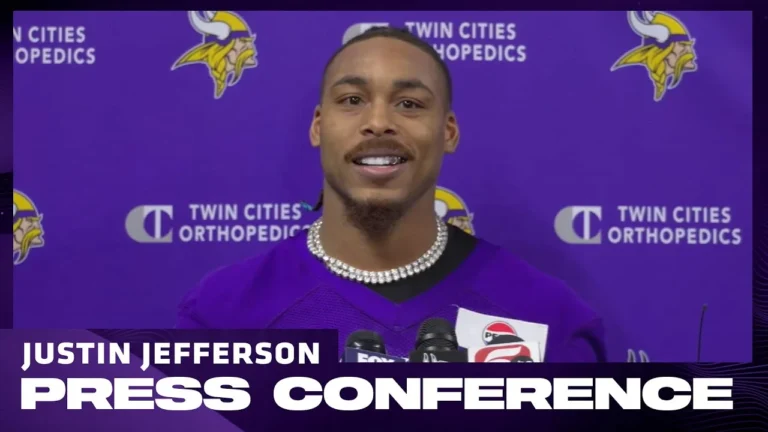 Justin Jefferson on His Belief in Team, Focus on Improving, Leadership Role During Difficult Season