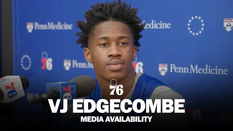 Philadelphia 76ers Practice Media Availability VJ Edgecombe 12.11.25