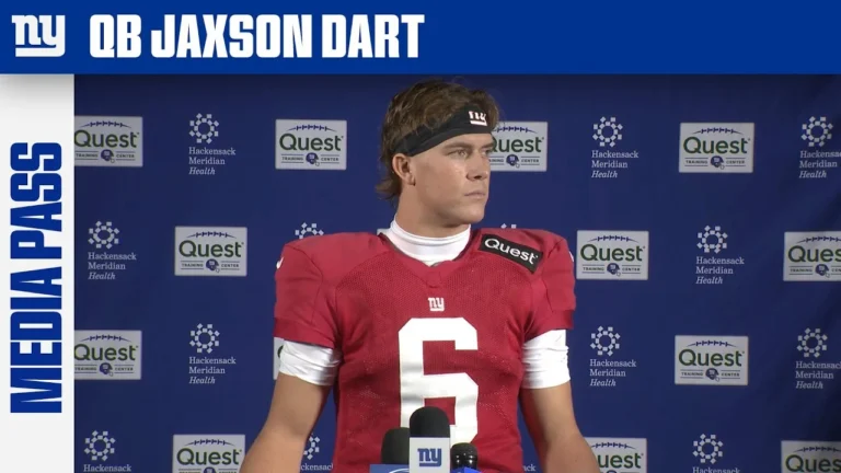 Jaxson Dart on Facing the Vikings New York Giants