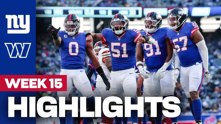 Highlights: Giants vs. Commanders Week 15 New York Giants