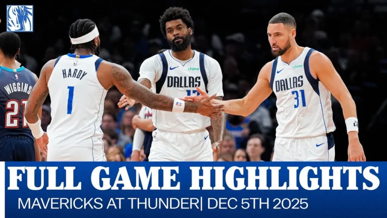 Mavericks Highlights at Oklahoma City Thunder December 5, 2025