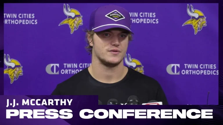 J.J. McCarthy on Mentality for Commanders Game, Justin Jefferson’s Leadership, Focusing on Execution