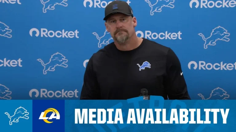 Dan Campbell postgame media availability 2025 NFL Regular Season Week 15: Lions at Rams