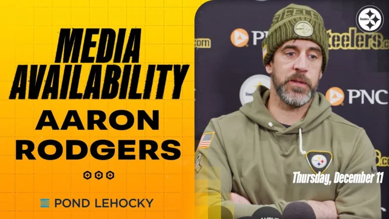 Aaron Rodgers Media Availability (Dec. 11) Pittsburgh Steelers