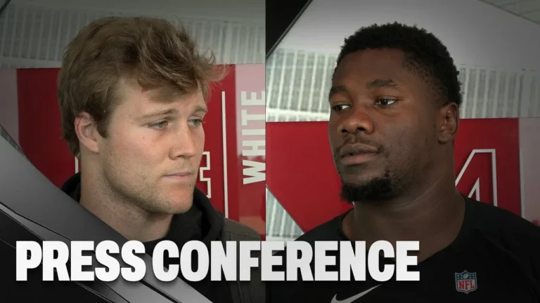Ruke Orhorhoro & JD Bertrand reflect on the Falcons’ loss to the Jets Press Conference