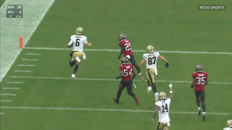 Shough showcases his running ability for a scramble TD