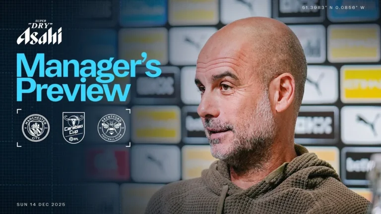 MANAGERS PREVIEW Pep provides Doku injury update Man City v Brentford Carabao Cup