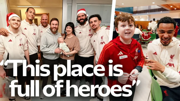 This place is full of heroes Liverpool FC squad make Christmas visit to Alder Hey