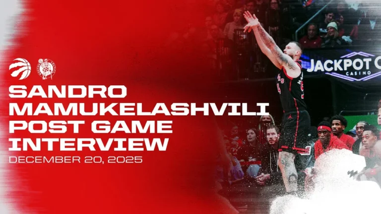 Sandro Mamukelashvili Post Game vs Boston Celtics December 20, 2025