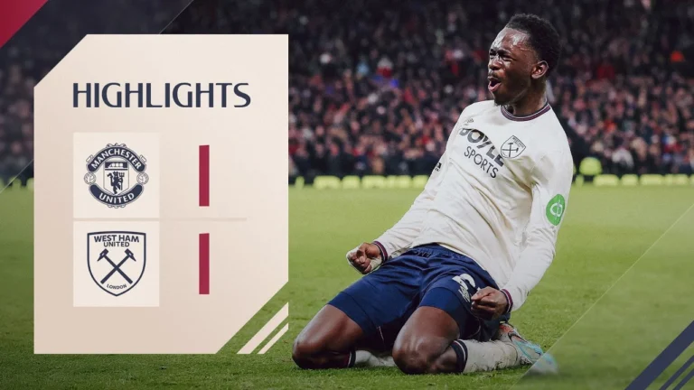 Magassa First Seals Point For Hammers Manchester United 1-1 West Ham Premier League Highlights