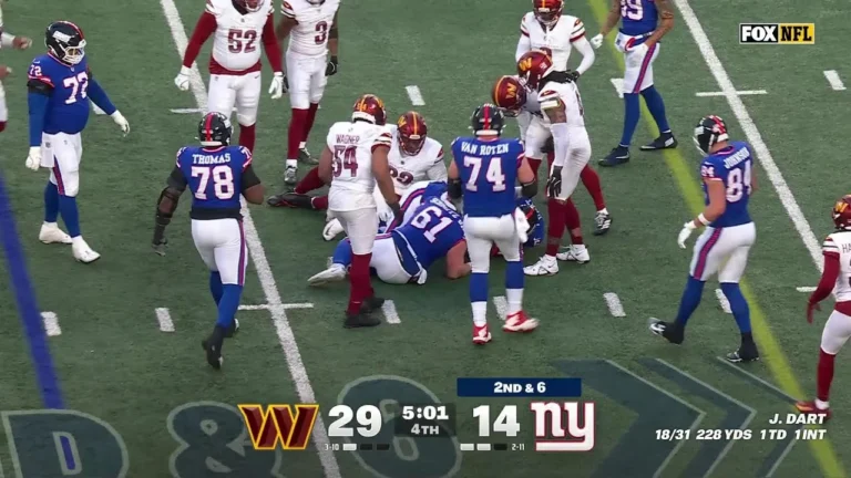Commanders’ Top Plays vs. Giants in 29-21 Road Win NFL Week 15