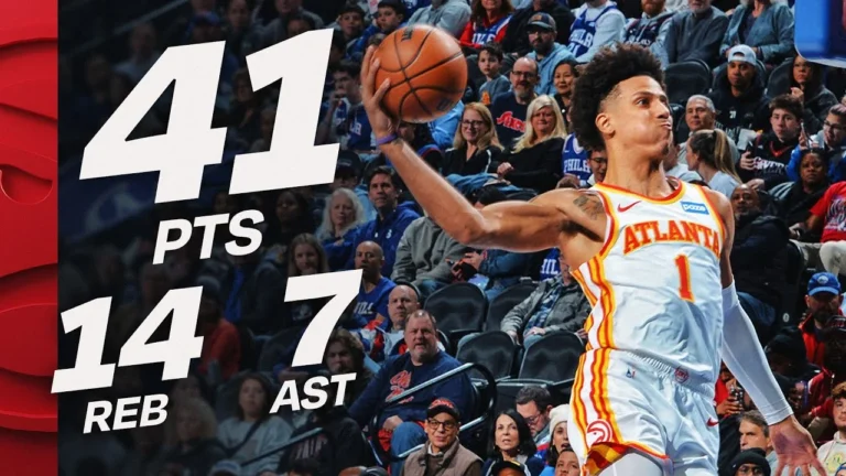 Jalen Johnson Sets NEW CAREER-HIGH In Philly November 30, 2025