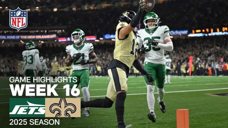 New York Jets vs. New Orleans Saints Game Highlights NFL 2025 Season Week 16