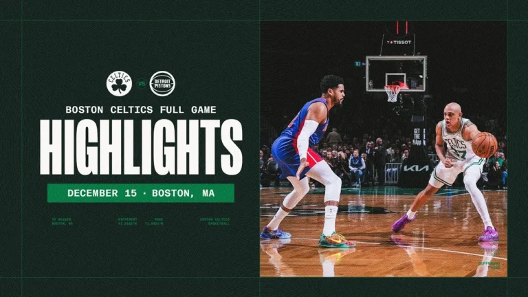 Boston Celtics fall 112-105 to the Detroit Pistons Extended Highlights