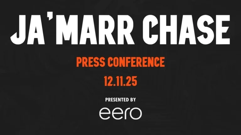 Ja’Marr Chase Press Conference – December 11