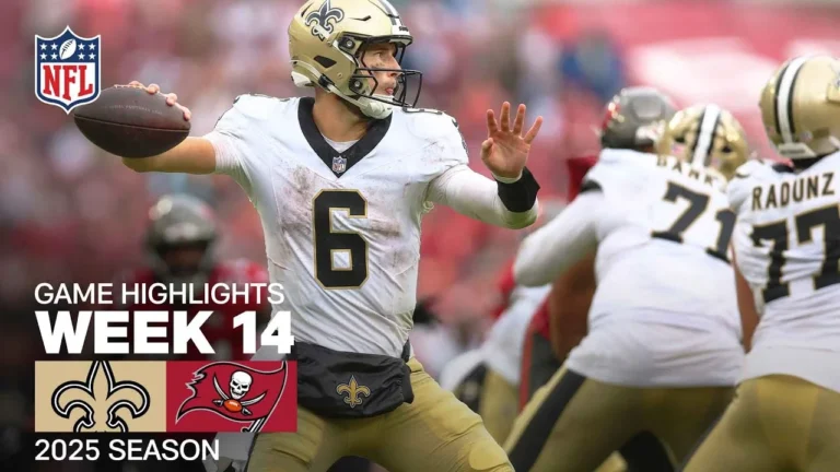 New Orleans Saints vs. Tampa Bay Buccaneers Game Highlights NFL 2025 Season Week 14