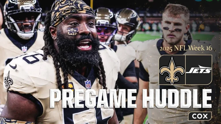 Saints Pregame Huddle vs. Jets 2025 NFL Week 16