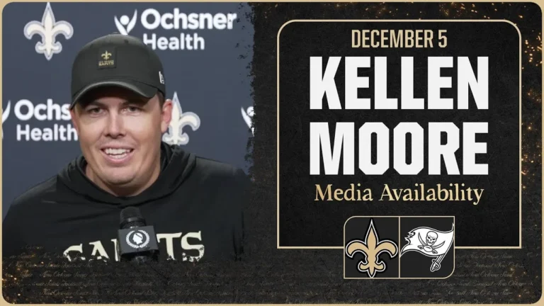 Kellen Moore previews game vs Buccaneers New Orleans Saints