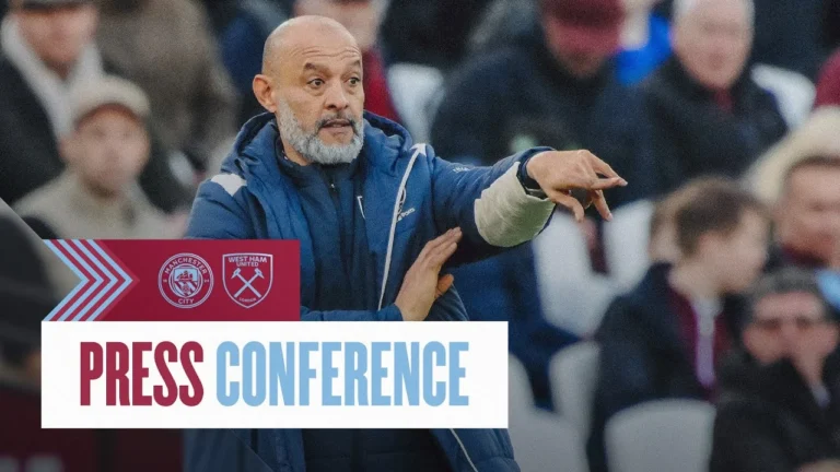 LIVE: Nuno Espírito Santo’s Press Conference Manchester City v West Ham