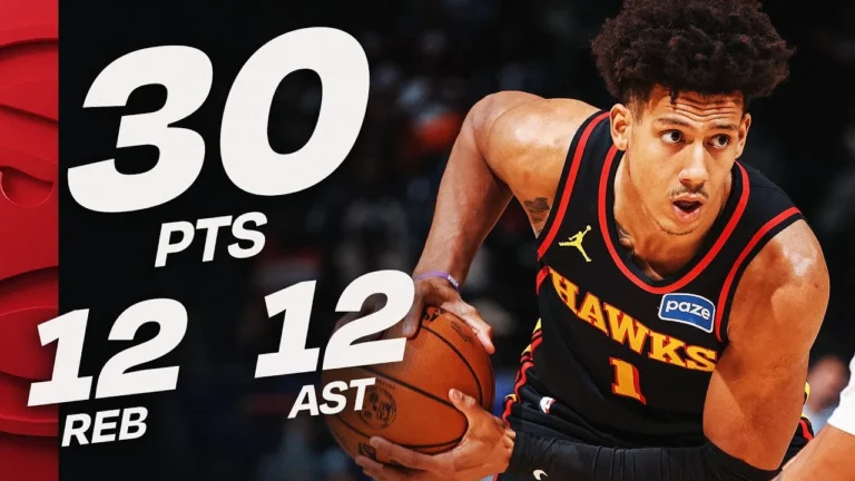 Jalen Johnson Makes Hawks History With 4th TRIPLE-DOUBLE of the Season December 6, 2025