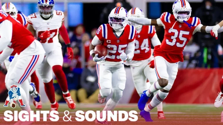 Sights & Sounds: Marcus Jones 94-Yard Punt Return TD in Primetime Win vs. Giants Patriots
