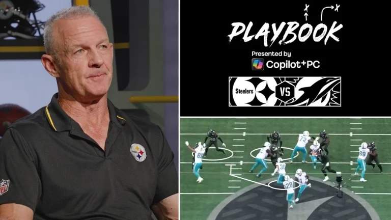 Stopping MIami’s Power Run Game Playbook with Merril Hoge Pittsburgh Steelers