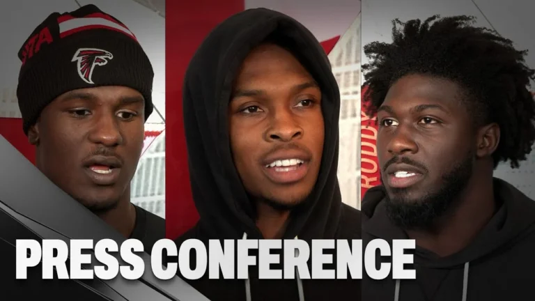 Darnell Mooney & others on the Falcons preparation to take on the Seahawks Press Conference