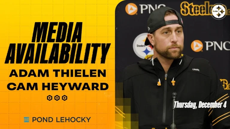 Adam Thielen, Cam Heyward Media Availabilities (Dec. 4) Pittsburgh Steelers
