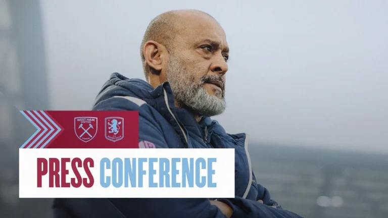 LIVE: Nuno Espírito Santo’s Press Conference West Ham v Aston Villa