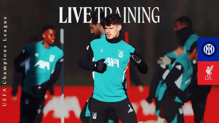 LIVE: Champions League Training Inter Milan vs Liverpool