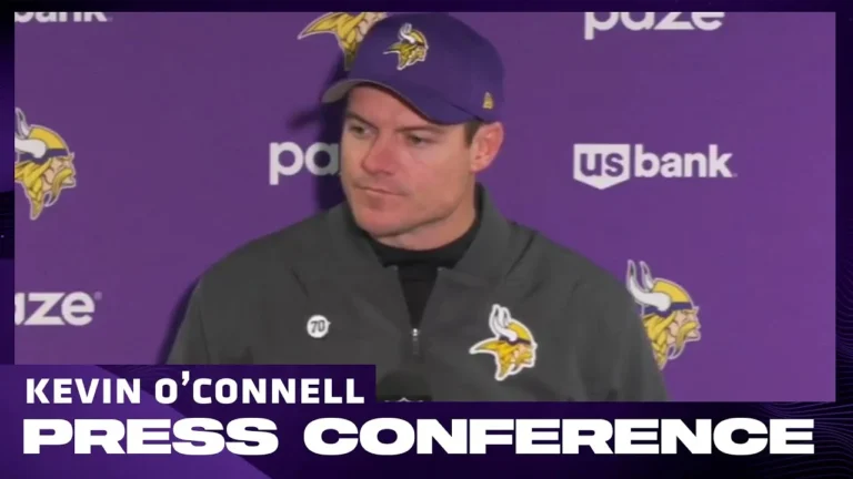 Kevin O’Connell Talks Standouts From Win Against Giants, J.J. McCarthy’s Hand Injury